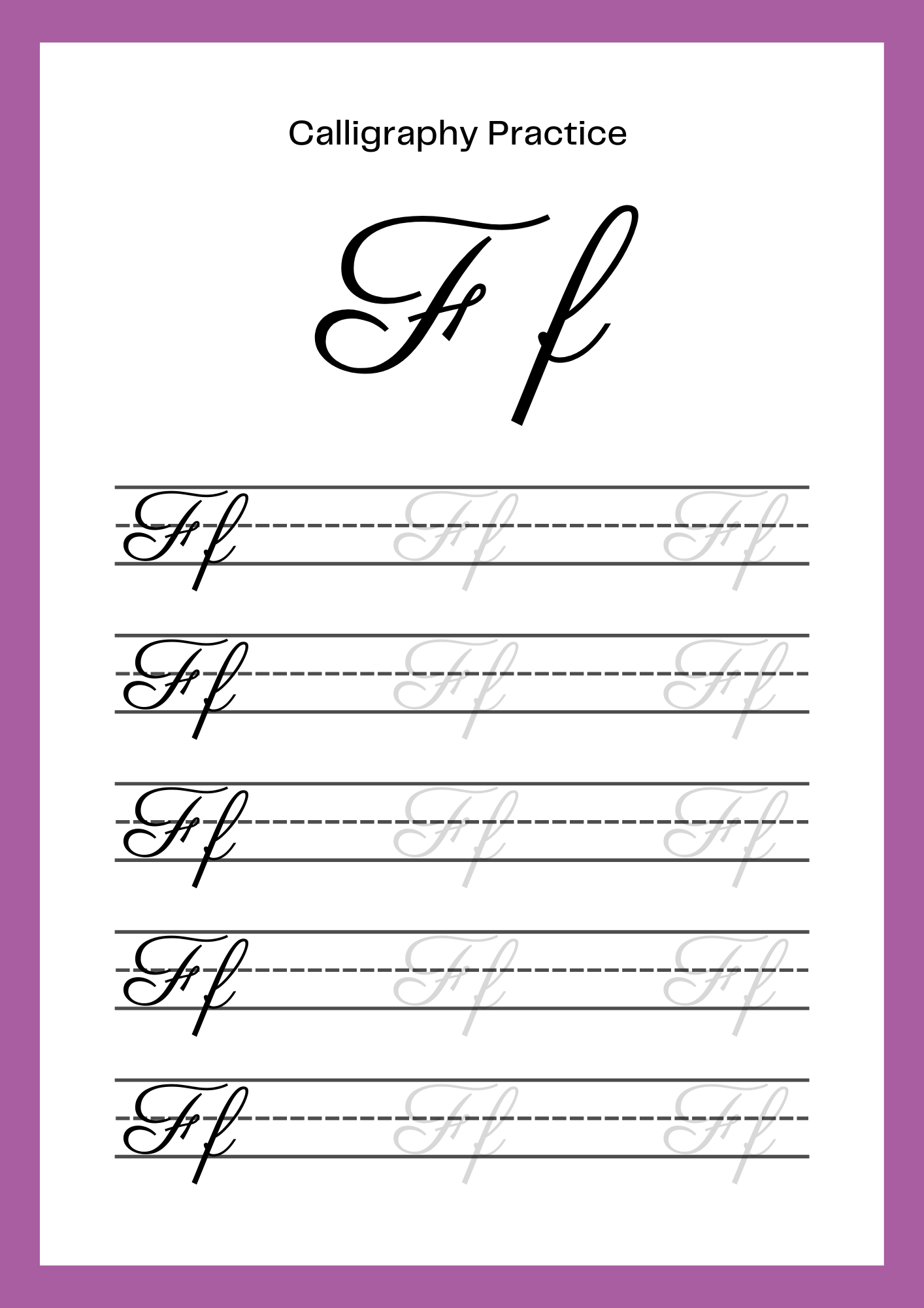 Free printable calligraphy worksheets: The Guide You Need To Read [2024 ...