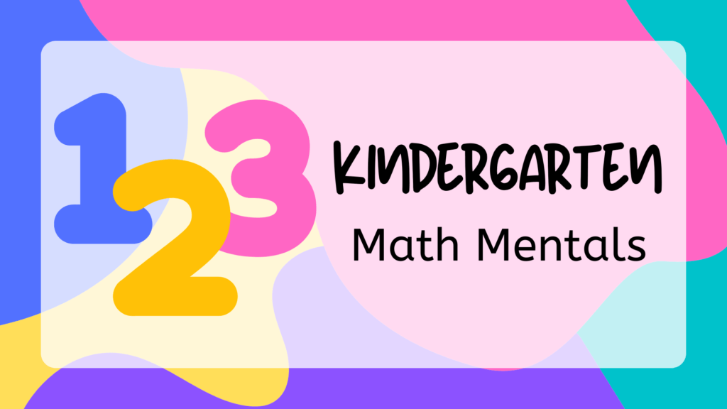 Math Mental Kindergaten (38 Pages)